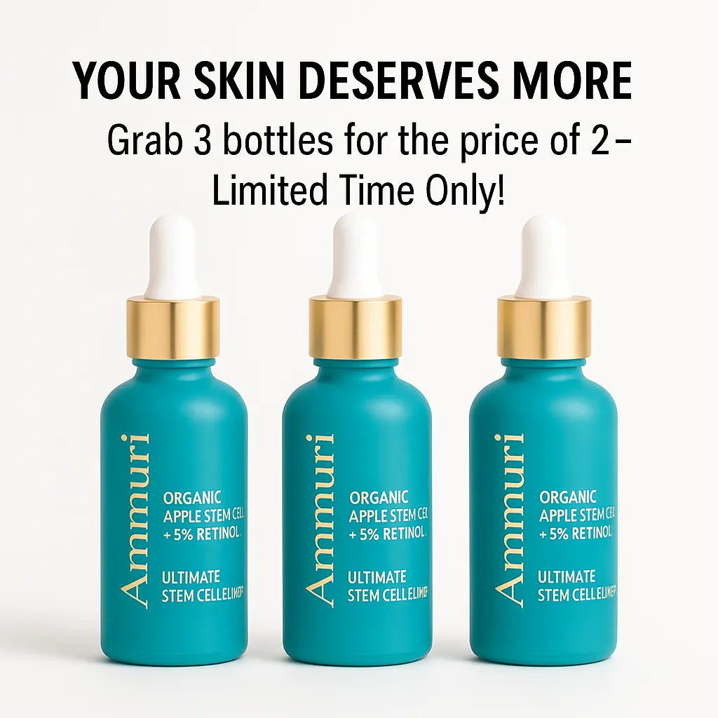 24-Hour Retinol 5% Serum with Apple Stem Cell | Anti-Ageing & Skin Renewal | Ammuri Beauty