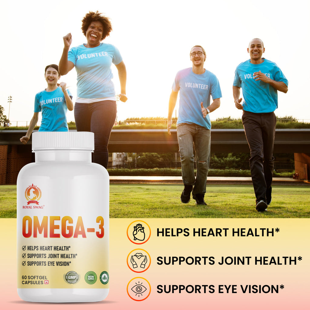 Omega 3 Fish Oil Tablets - High Potency - 60 Pcs pack