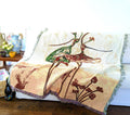 Tache Abstract Art Ballet Dancers Afghan Tapestry Throw Blanket with Fringe (2500)