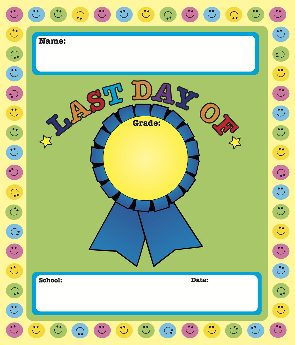 SHAPES ETC. Last Day of School Announcement