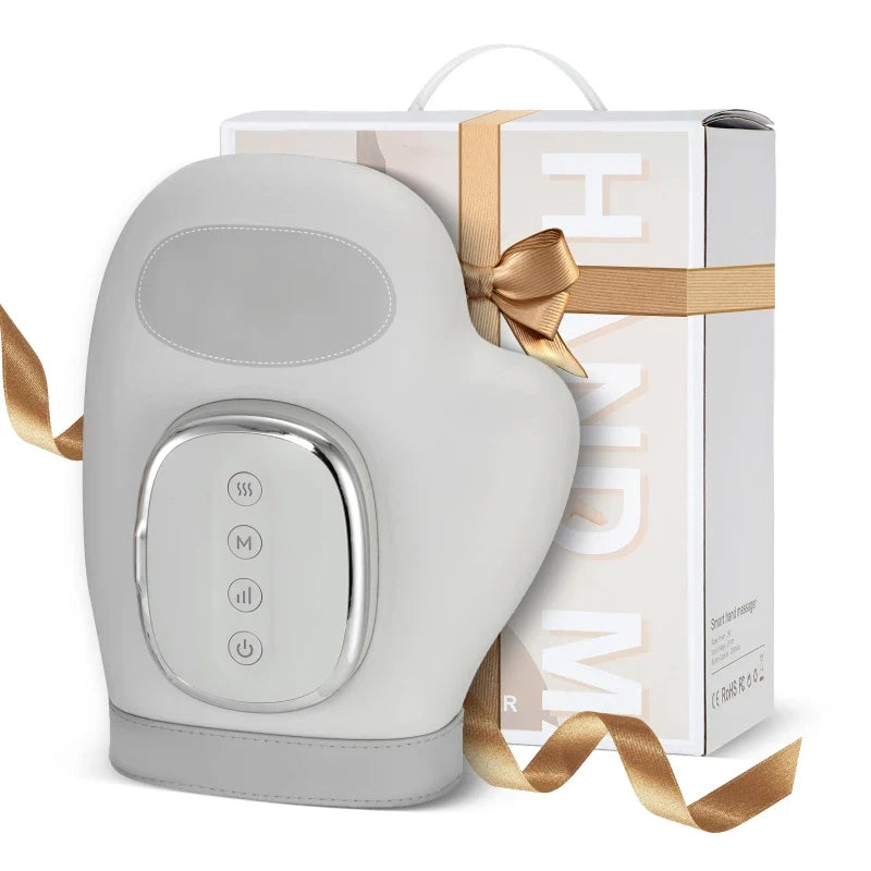 5-Level Electric Hand Vibration Device with Hot Compress Grey