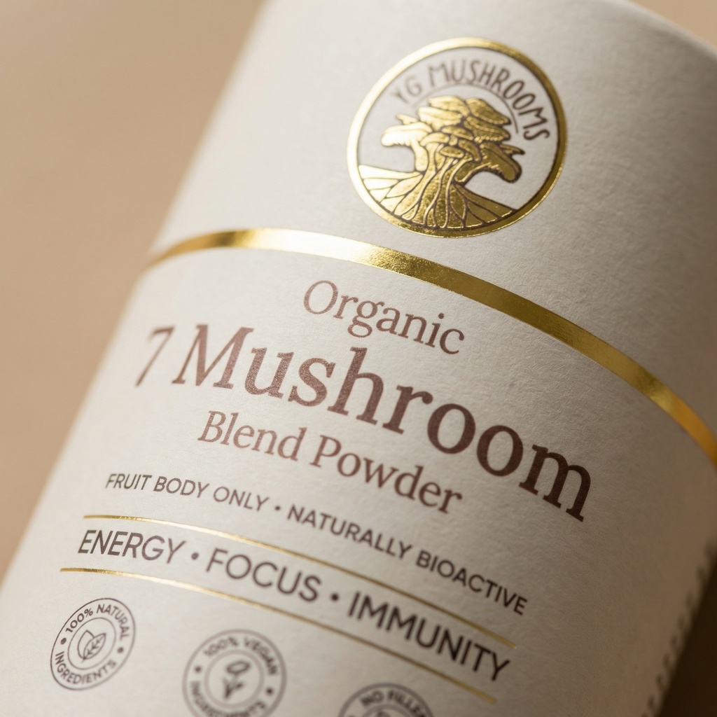 7 Mushroom Blend Powder Australia | YG Mushrooms