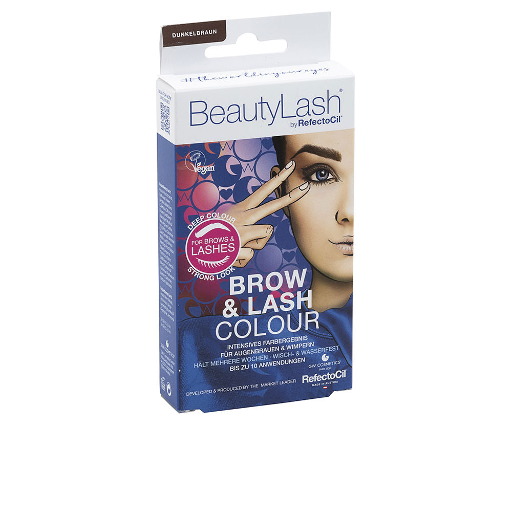 BEAUTYLASH BROW &amp; LASH COLOUR eyebrow and eyelash tint kit #Dark Brown 1 unit