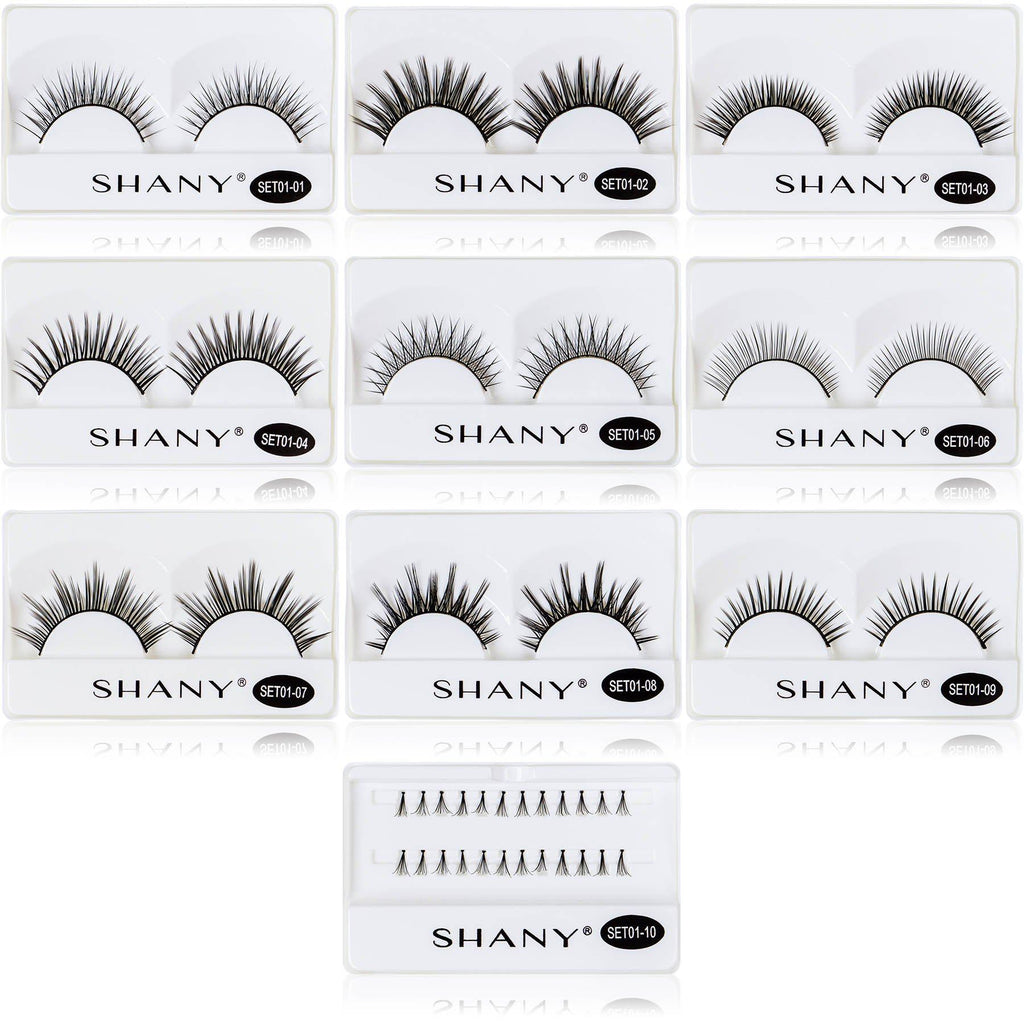 Eyelash extend - set of 10 assorted reusable eyelashes