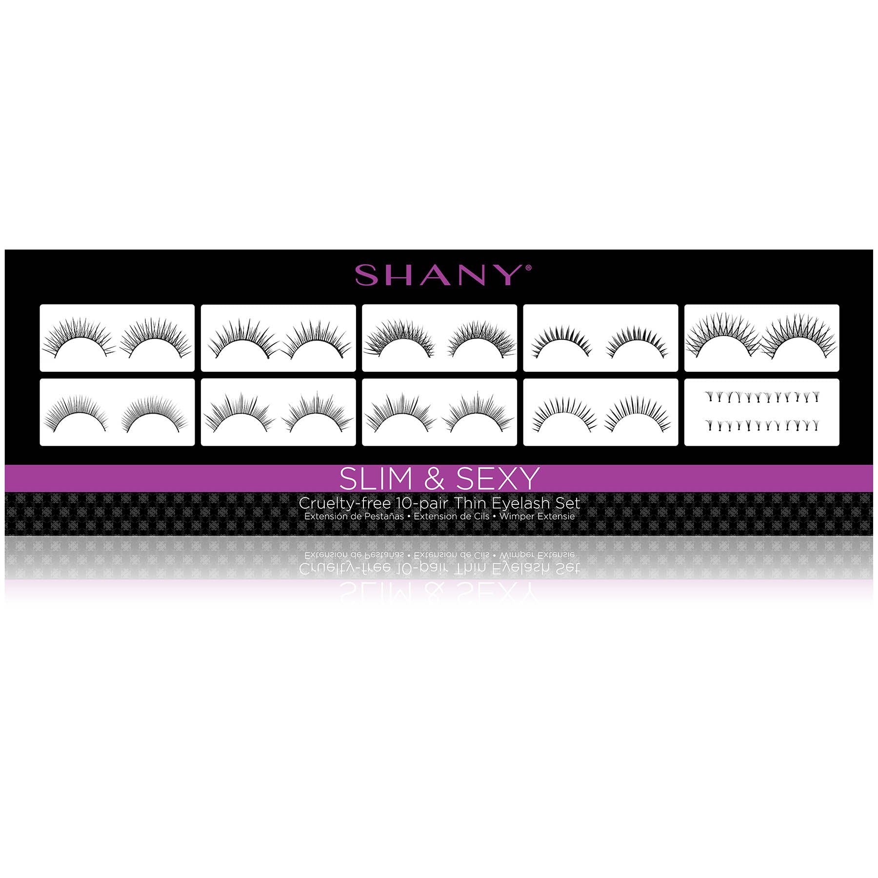 Eyelash extend - set of 10 assorted reusable eyelashes